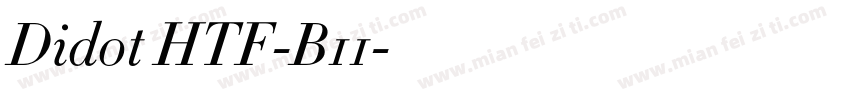 Didot HTF-B11字体转换